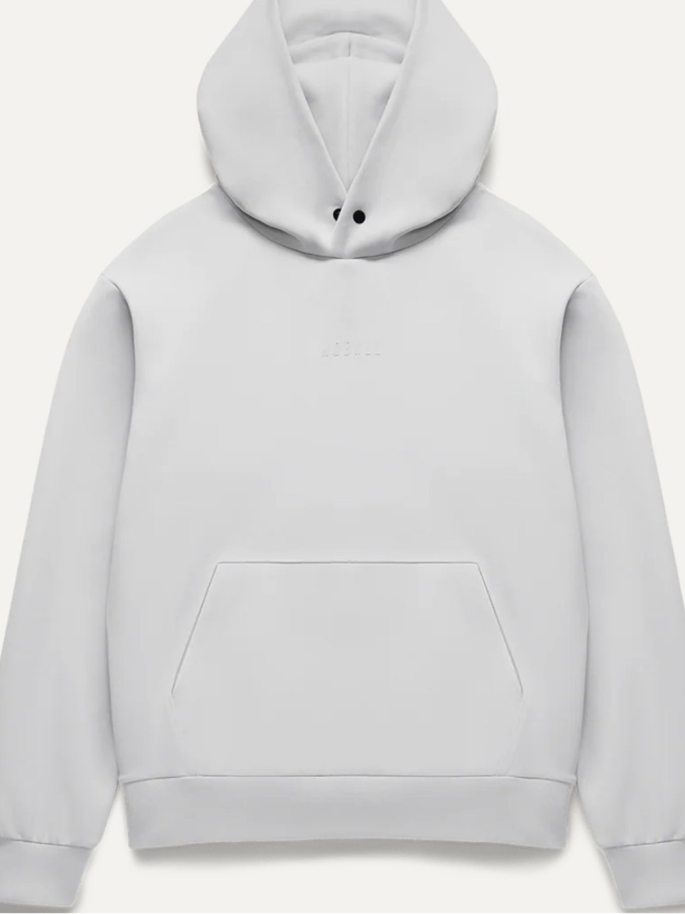 NOBULL White-Grey Pullover Hoodie with Subtle Logo (NWT!)